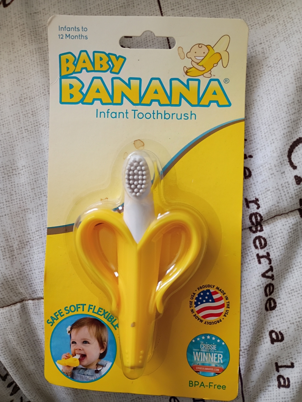 Banana Republic Yellow Baby Banana Infant Toothbrush